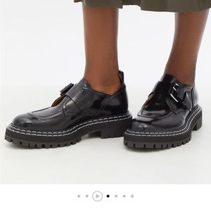 Proenza Schouler Buckled Leather Shoes